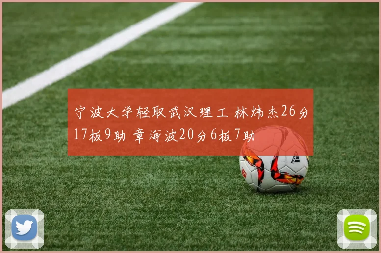 宁波大学轻取武汉理工 林炜杰26分17板9助 章海波20分6板7助